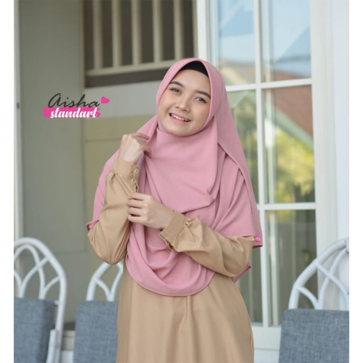 Pashmina Instan pastan aisha standar uzma hijab bubblecrepe pastan 2 lubang