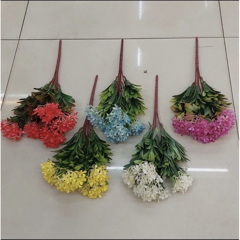 Bunga Asoka Rumput Artificial/1Lusin