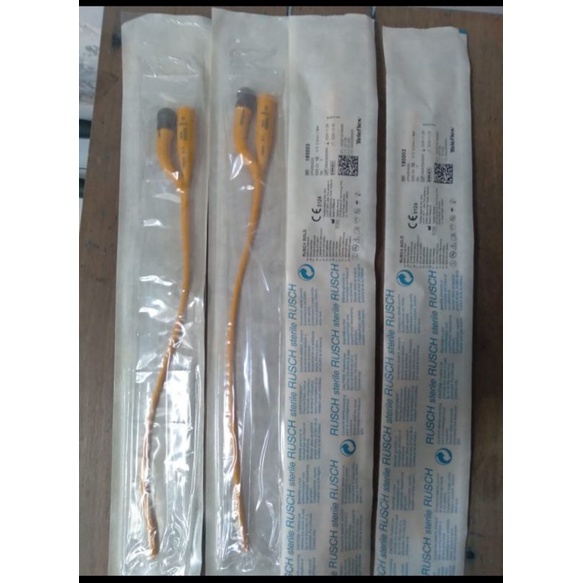 SELANG URIN 2WAY SIZE 10 GOLD | RUSCH | SELANG KATETER SILIKON LATEX