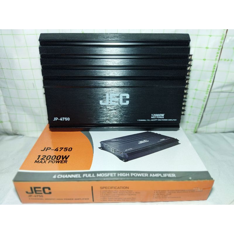 Power Amplifier JEC JP-4750 4 Channel Mosfet