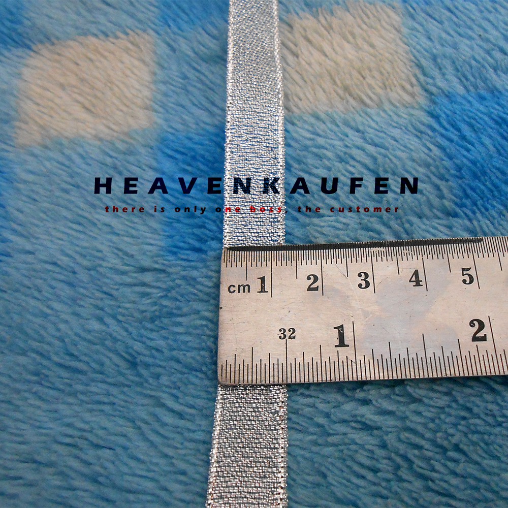 

GROSIR Pita Warna Silver/Perak Lebar 1,25 cm Murah Harga Per Rol isi 18 meter