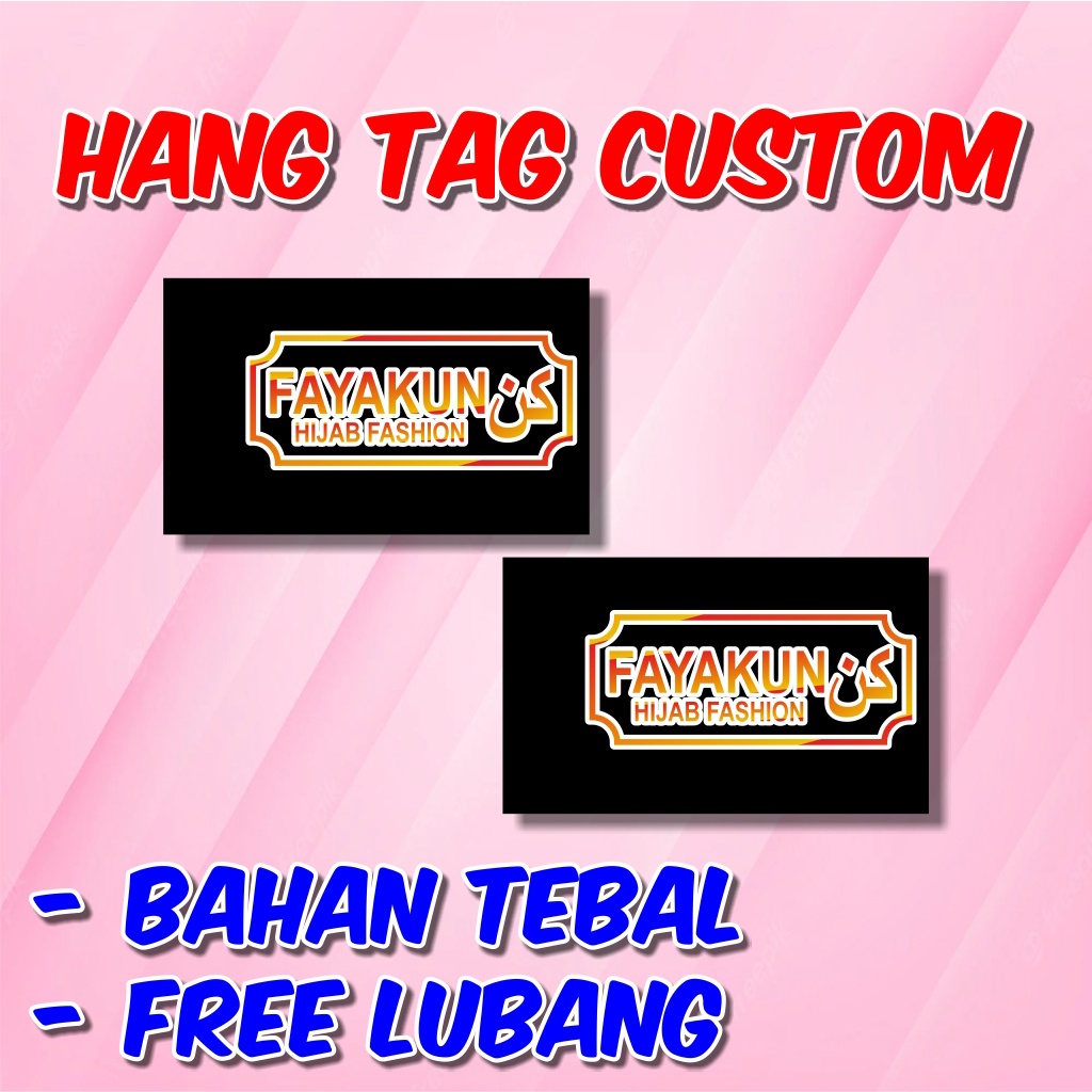 

Hangtag Label Baju 260 gsm 1 Sisi Full Colour