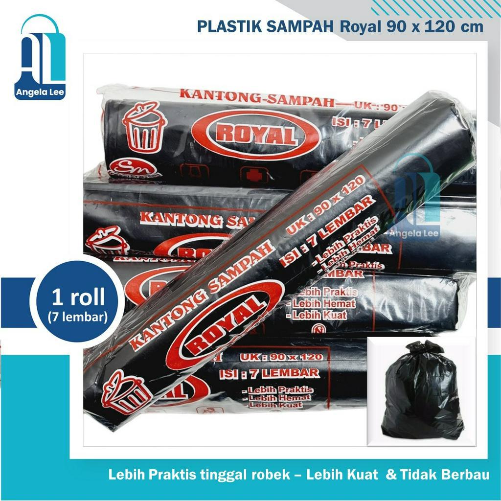 Plastik Sampah Roll / Kantong Sampah Hitam / Trash Bag Roll Premium 90 x 120