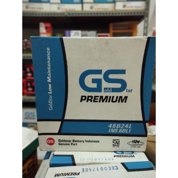 AKI MOBIL GS GOLD STAR NS 60L 12 VOLT AKI BASAH