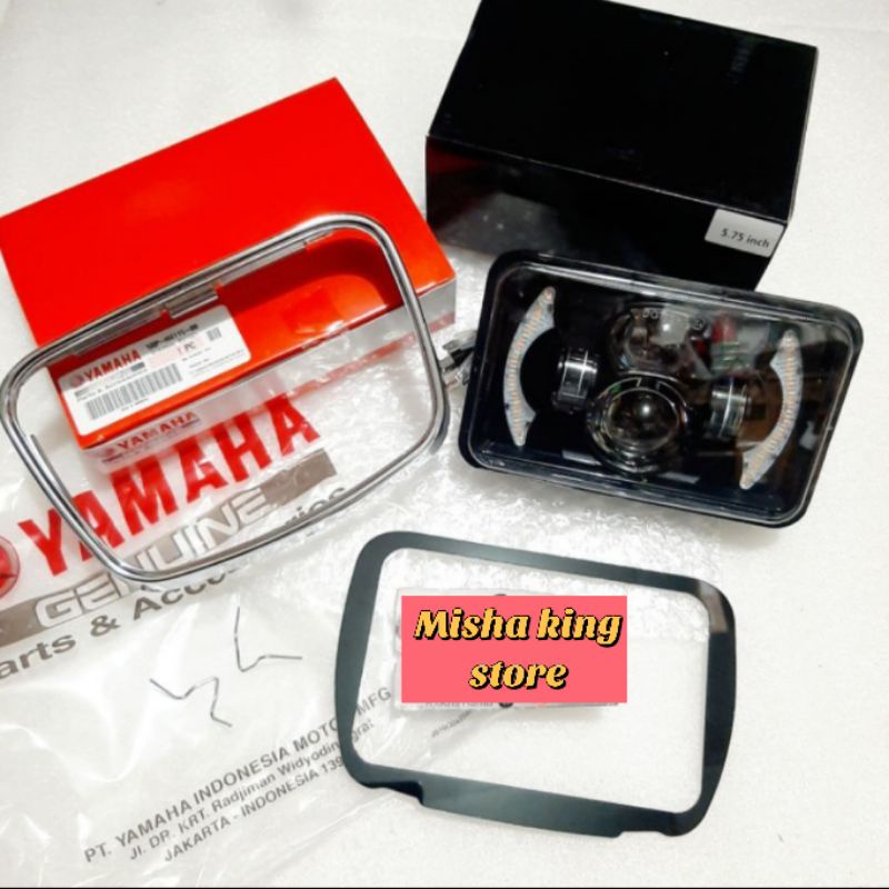 Lampu led bilet rx king new model sabit lampu depan rx king led ring batok original