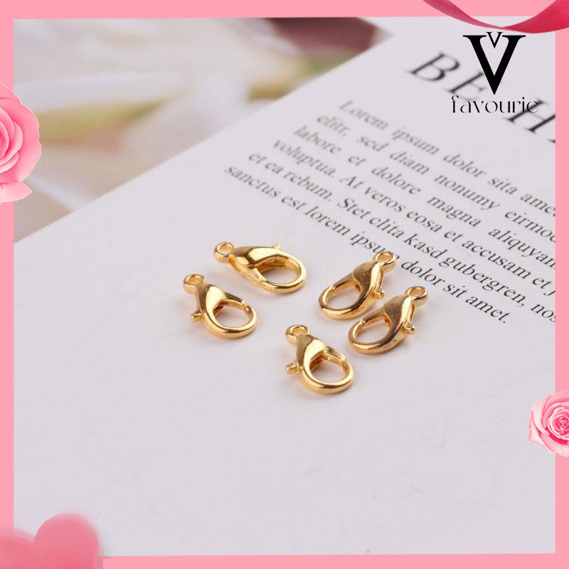 [COD]Aksesoris perhiasan diy 12mm lobster gesper bahan manik-manik tangan kalung gesper gelang koneksi cincin paduan gesper-FA