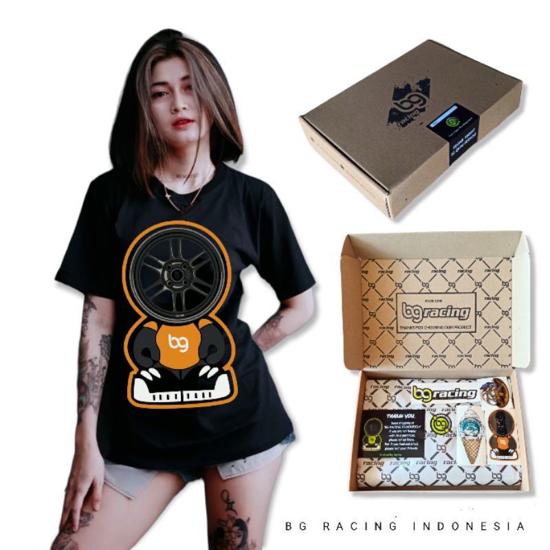 BG racing enkei Rpf | Tshirt BG racing | Kaos wheels | Kaos Racing | Velg racing