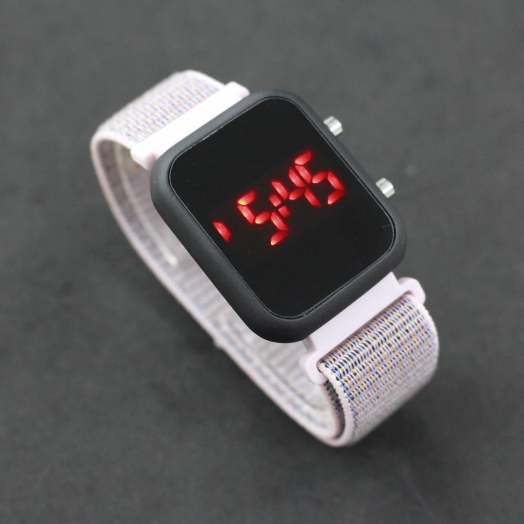 JAM TANGAN KOREAN LEDWATCH  DIGITAL STRAP NYLON TOP QUALITY/JAM TANGAN TERMURAH