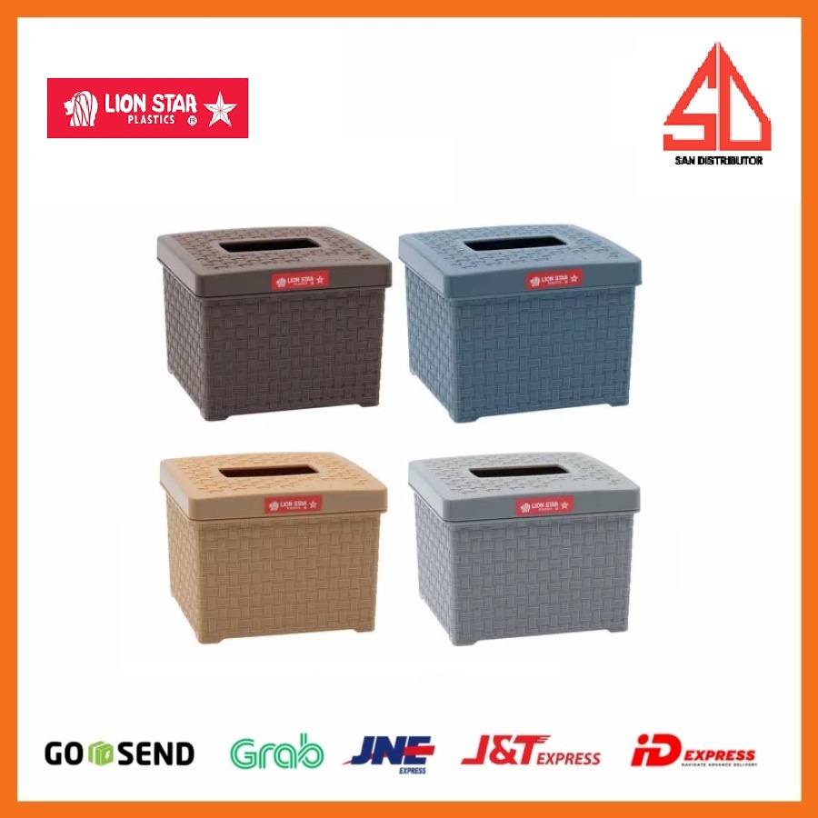 Lion Star Kotak Tisu Rato Square Tissue Dispenser TR-11 . tempat tisu