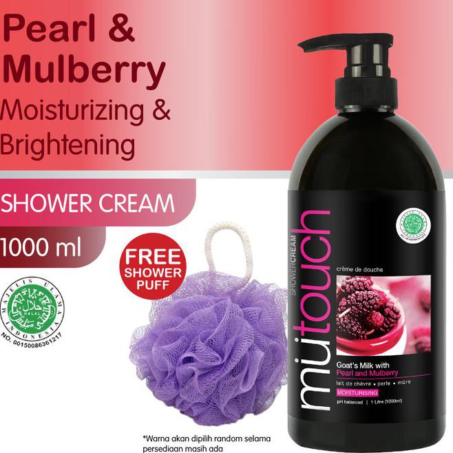 K2JV MUTOUCH GOAT'S MILK SHOWER CREAM PEARL AND MULBERRY 1000ML UE5G