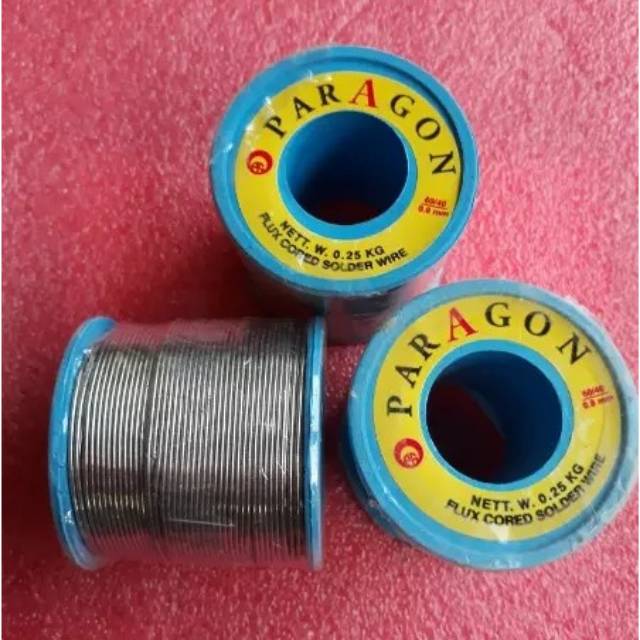 Timah solder PARAGON BESAR Timah Solder PARAGON, Solder Core Wire PARAGON NETT. W. 0,25Kg (60/40)