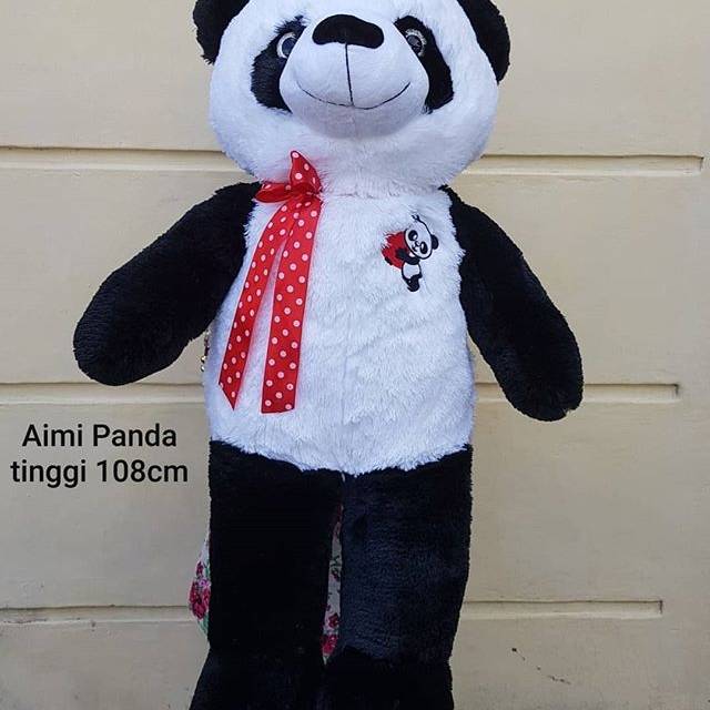 Boneka aimi panda bordir pita