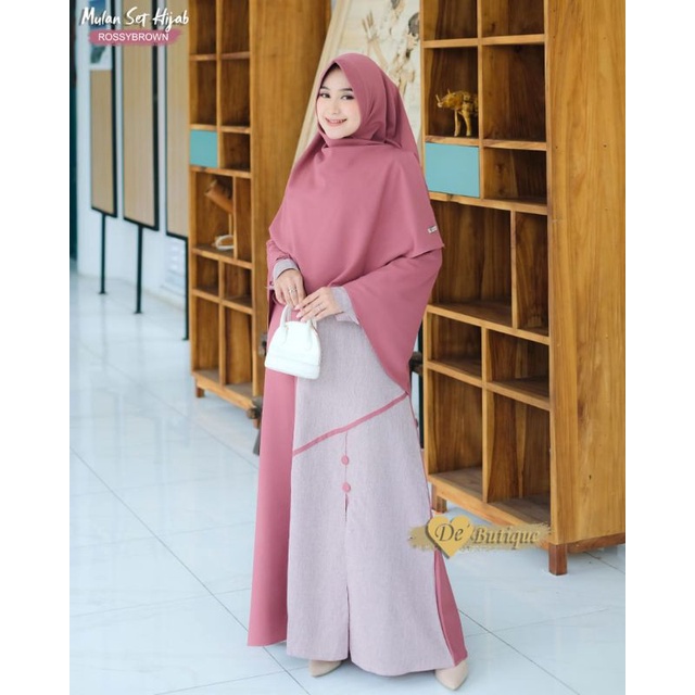 Mulan Set De Butique Gamis Syari Bergo