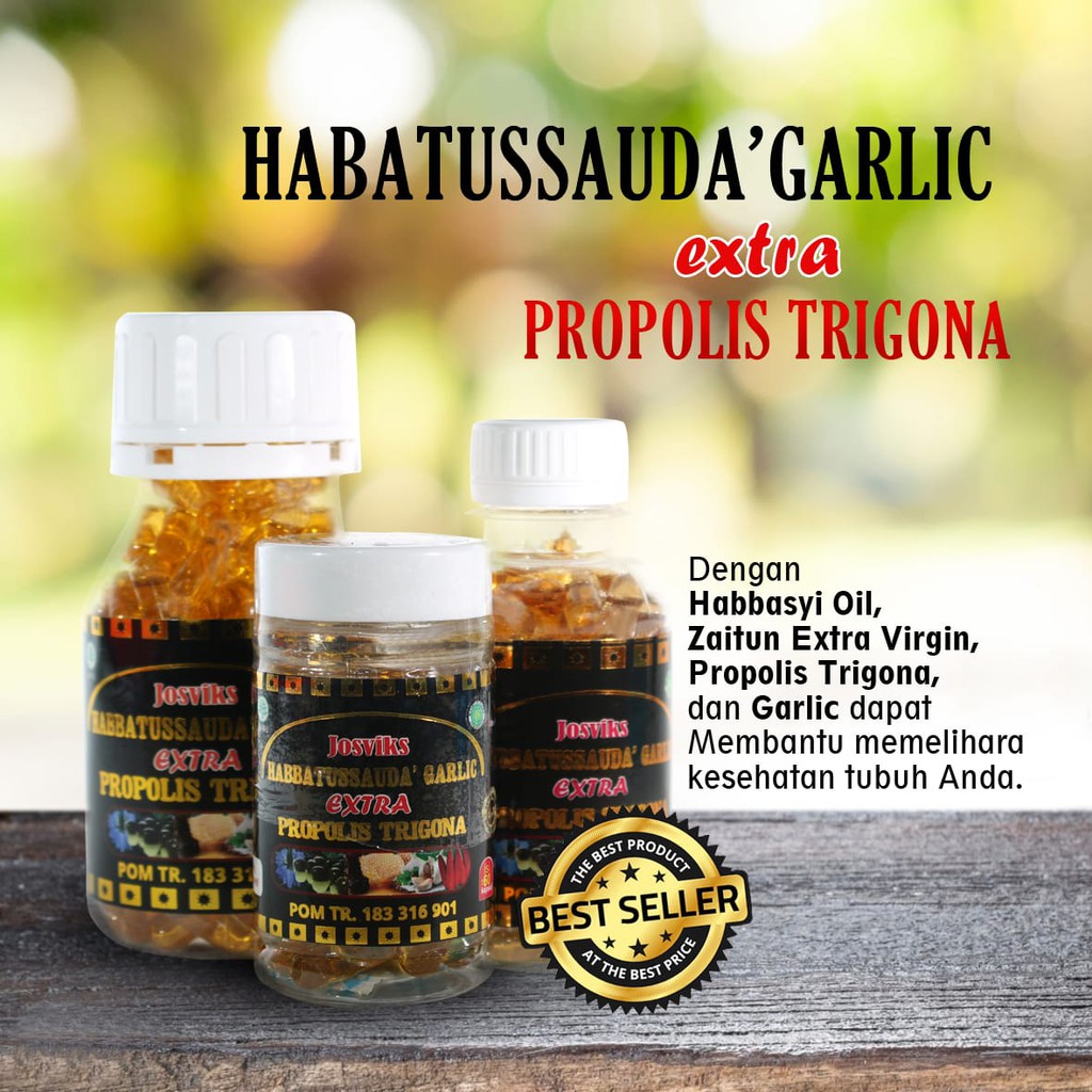 Habbatussauda Garlic Extra Propolis Trigona Josviks 200 Kapsul Untuk Menjaga Kesehatan Dan Imun Indonesia