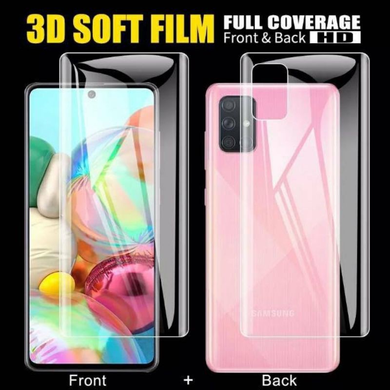 Hydrogel Samsung A6 / A6+ / A8 / A8+ / A8s / A8 Star Antigores Depan Belakang Full Cover