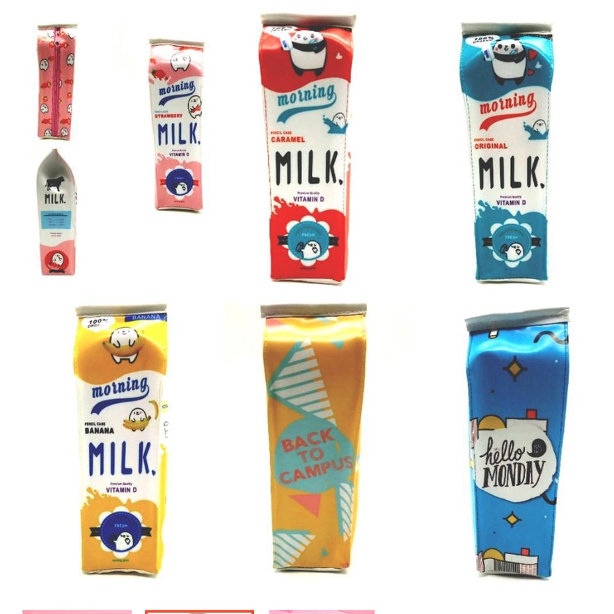 

ID KOTAK PENSIL BENTUK KOTAK SUSU / MILK PENCIL CASE - TEMPAT PENSIL UNIK PENCIL BAG CHOCHO 88 SHOP