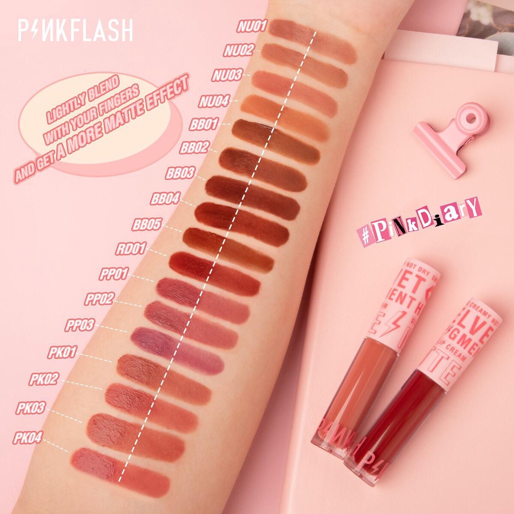 Original PINKFLASH Silky Velvet Lip Cream PF-L04