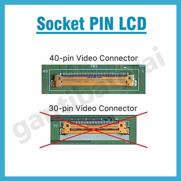 LCD LED Laptop 13.3&quot; Inch 40 Pin Slim socket kanan kiri