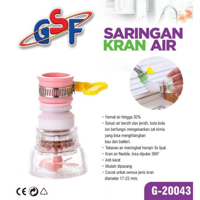 saringan kran air gsf dengan klem sambungan kran air + klem GSF