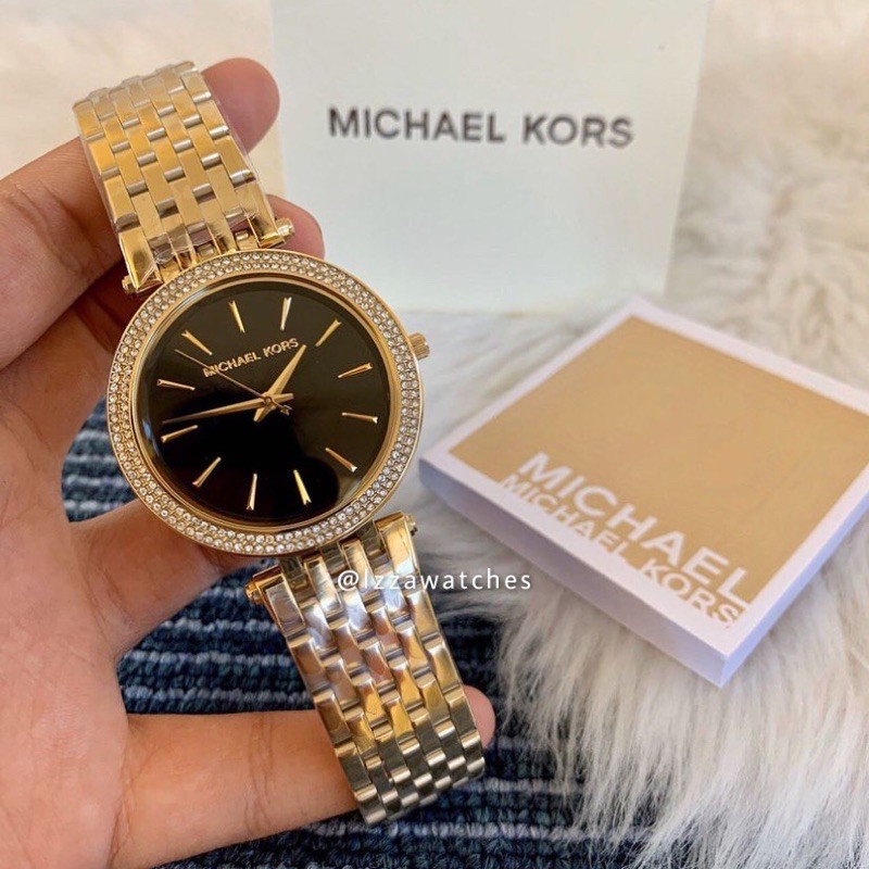 Jam Tangan Wanita MK3402 Rosegold Black Dial