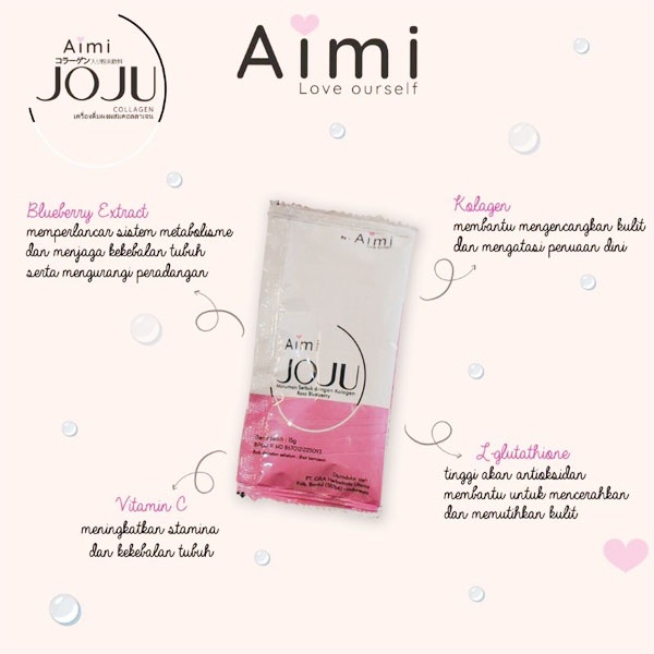 Joju Collagen by AIMI ( NEW PACKAGING ) - JOJU COLLAGEN DRINK BY AIMI (BPOM)