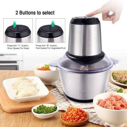 (JC) meat glinder  stainless 2 lt// blender capsul cuter //gilingan daging new