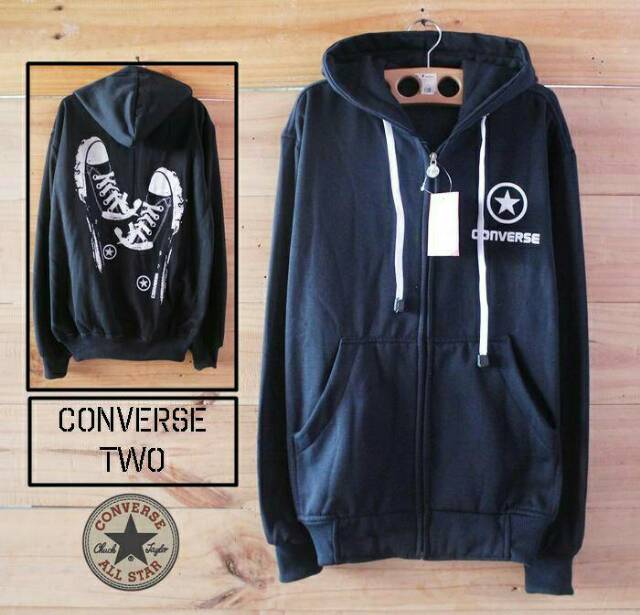 jaket converse sepatu