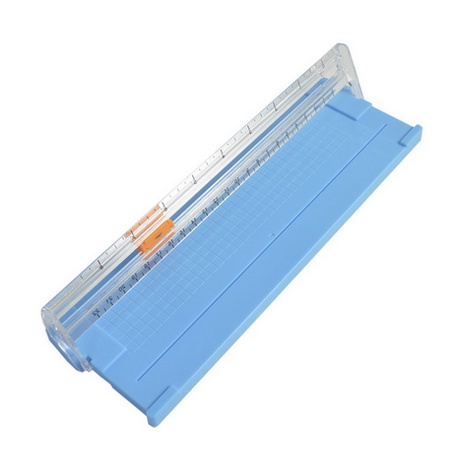 A4 Paper Cutting Machine Paper Cutter Art Trimmer Crafts Photo Scrapbook Blades DIY Office Home Stationery Knife-biru