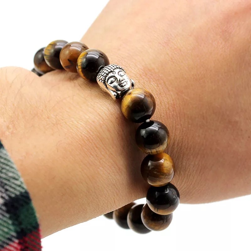 Gelang Tiger eye Budha charm spiritual