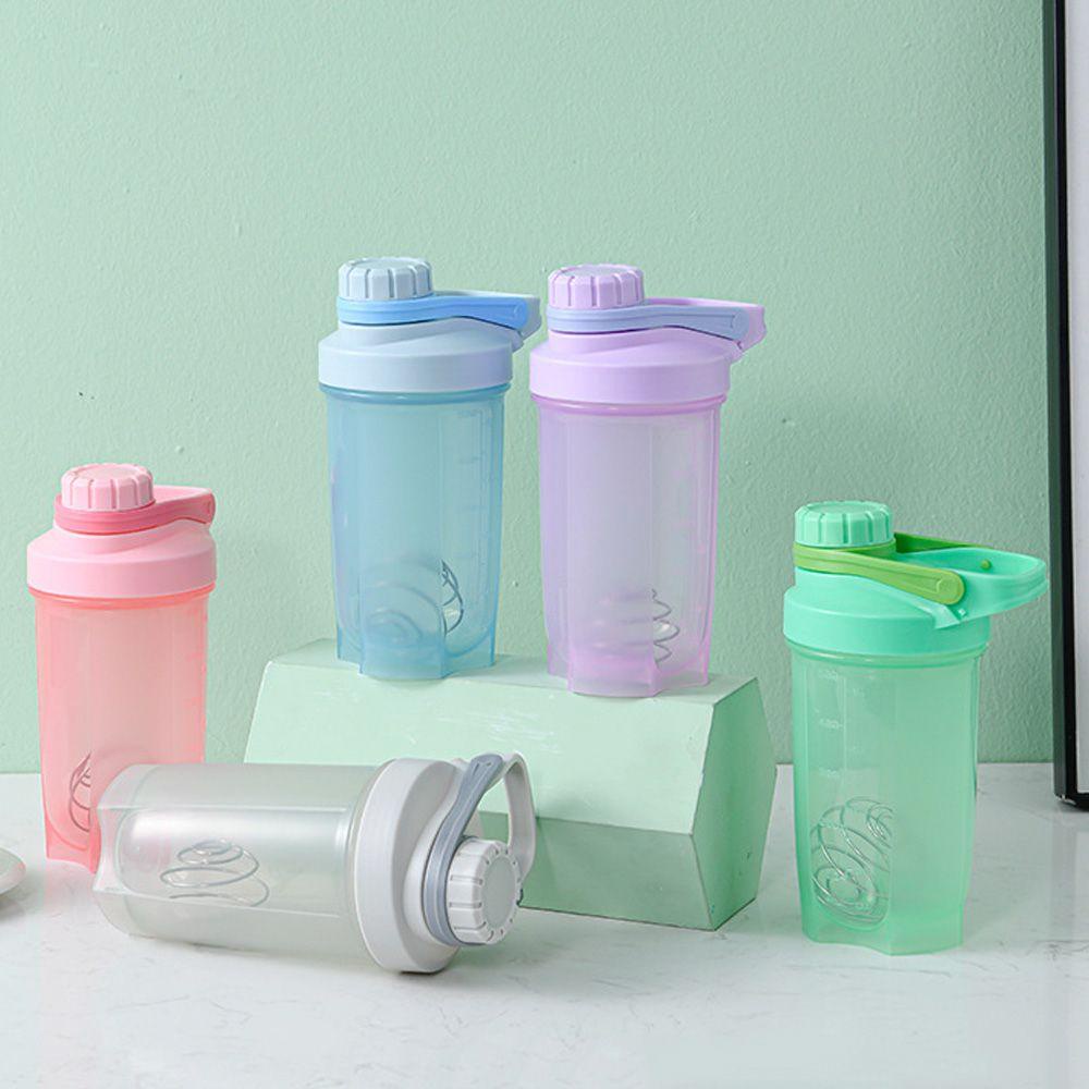 Populer Botol Shaker Nutrisi 500ml Outdoor Portable Dengan Kawat Whisk Ball Botol Minum