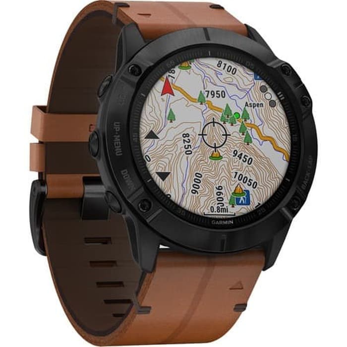 GARMIN FENIX 6X FENIX6X BROWN LEATHER ORIGINAL & GARANSI