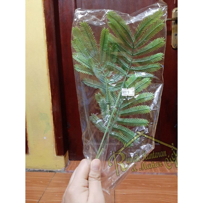 3pc daun putri malu artifical/daun putri malu plastik/daun putri malu hiasan mahar
