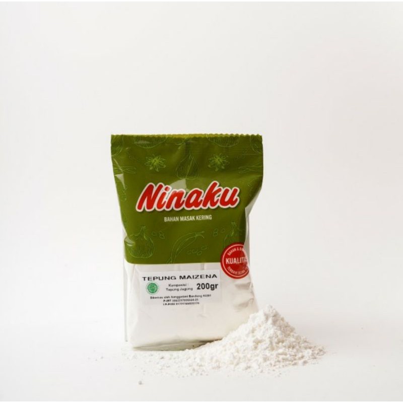 NINAKU Tepung Maizena Premium 200 Gram HALAL Tepung Jagung cornstarch