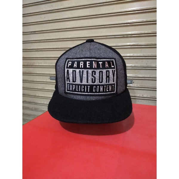 Topi Snapback Parental Advisory Full Wol Second
