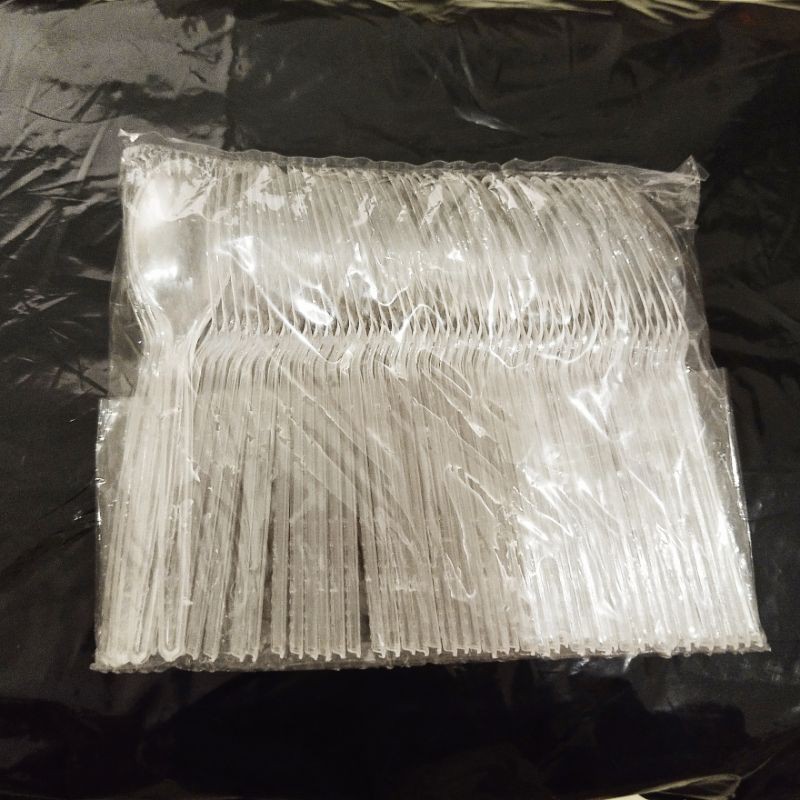 sendok plastik bening kecil STG