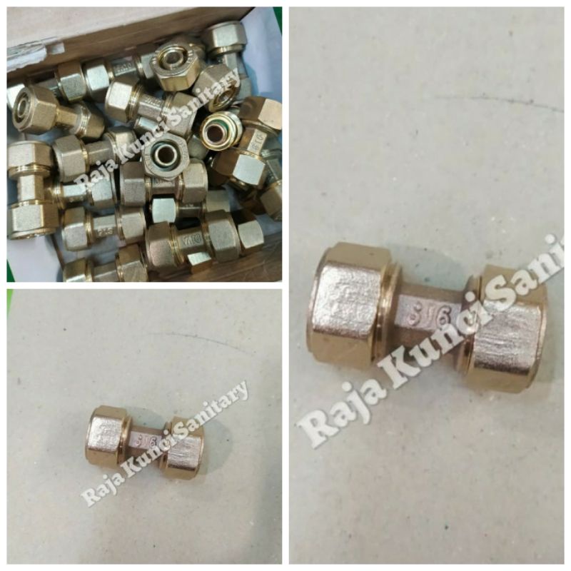 Sok Sambung 1/2&quot; Inch Kuningan/Sok Sambung Pipa Water Heater 1/2&quot; inch