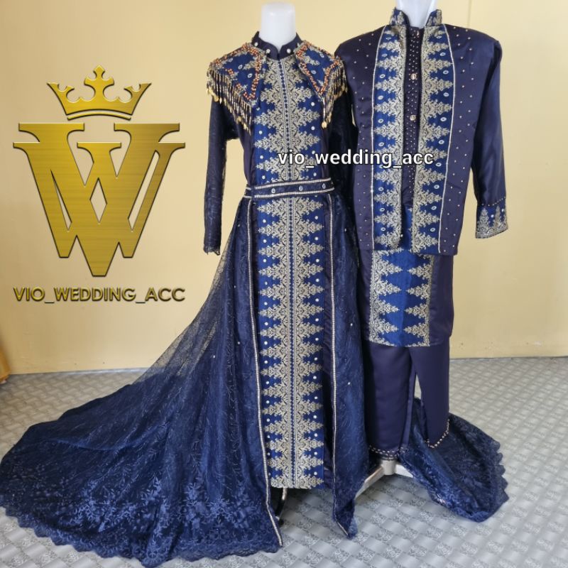 Baju pengantin palembang modern+teratai