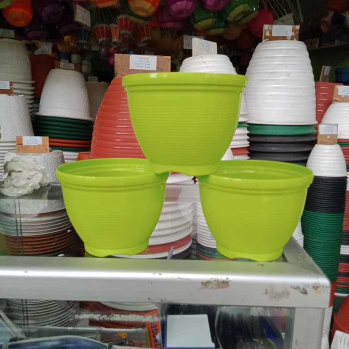 Dijual Pot Bunga NKT Lebah 12, warna hijau Berkualitas