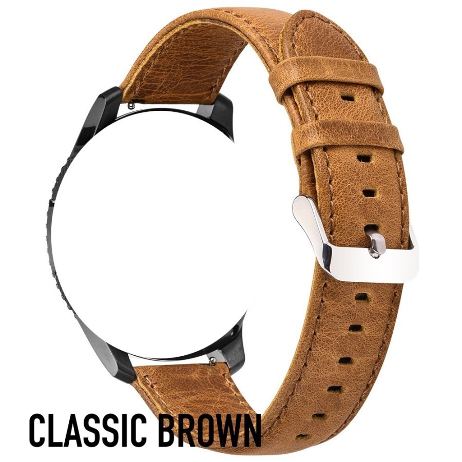 Strap Ticwatch Pro 2 / Pro 3 / E2 / S2 -Tali Jam Genuine Leather Kulit