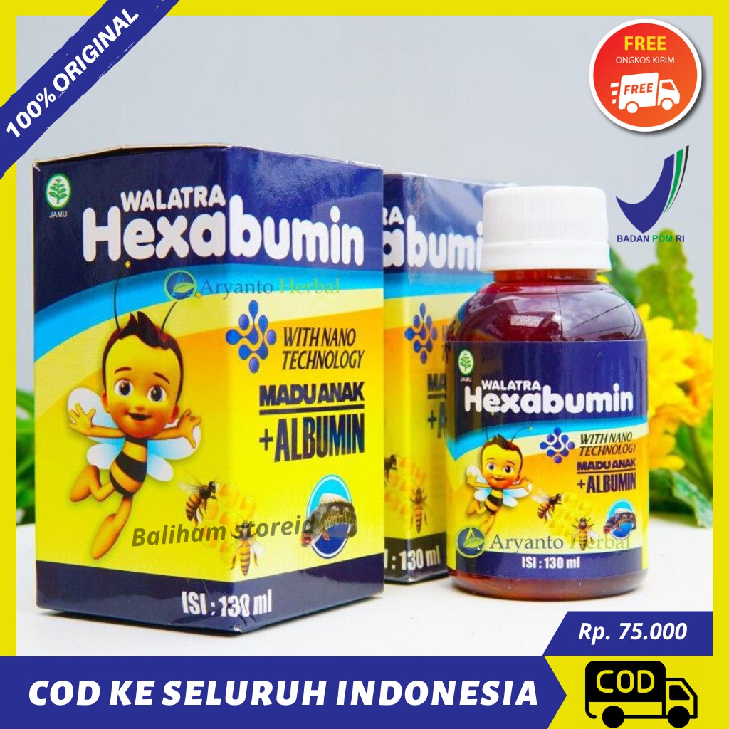 Original Hexabumin Walatra Madu Murni Obat Tipes Untuk Anak Di Semarang