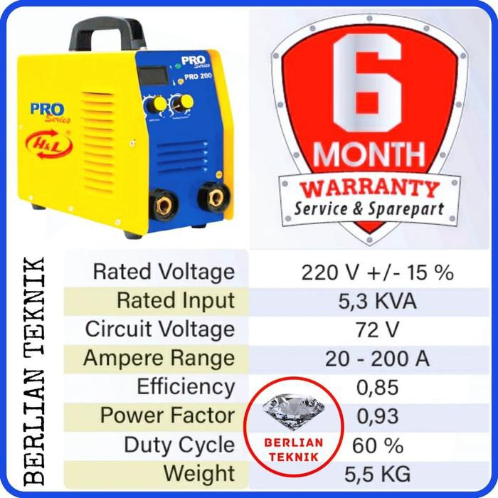 H&L Welding Machine Trafo Las Pro 200 suku cadang