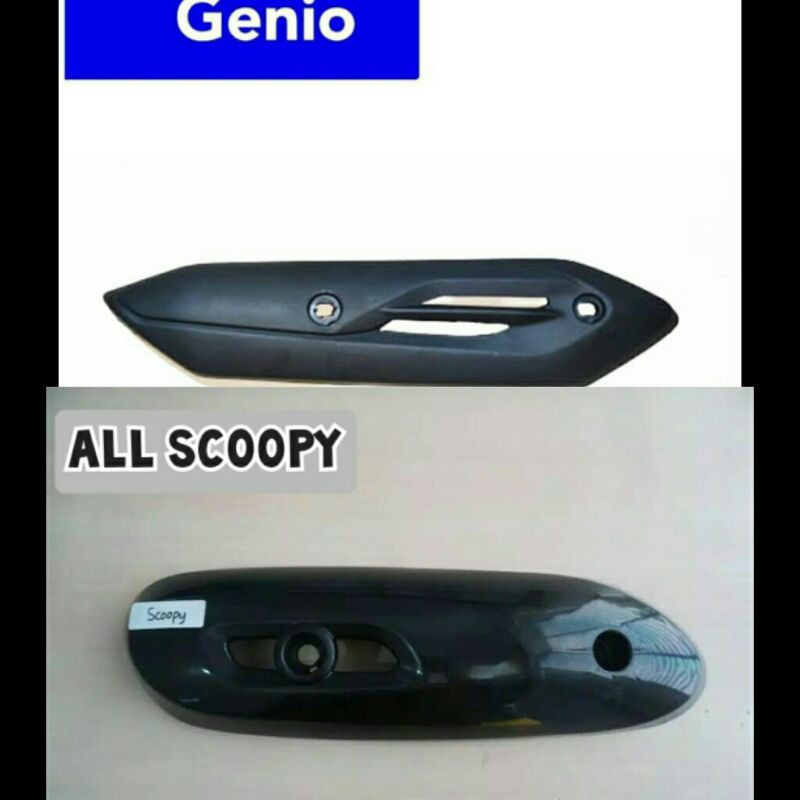 Tutup knalpot/ Tameng Knalpot Genio All Scoopy