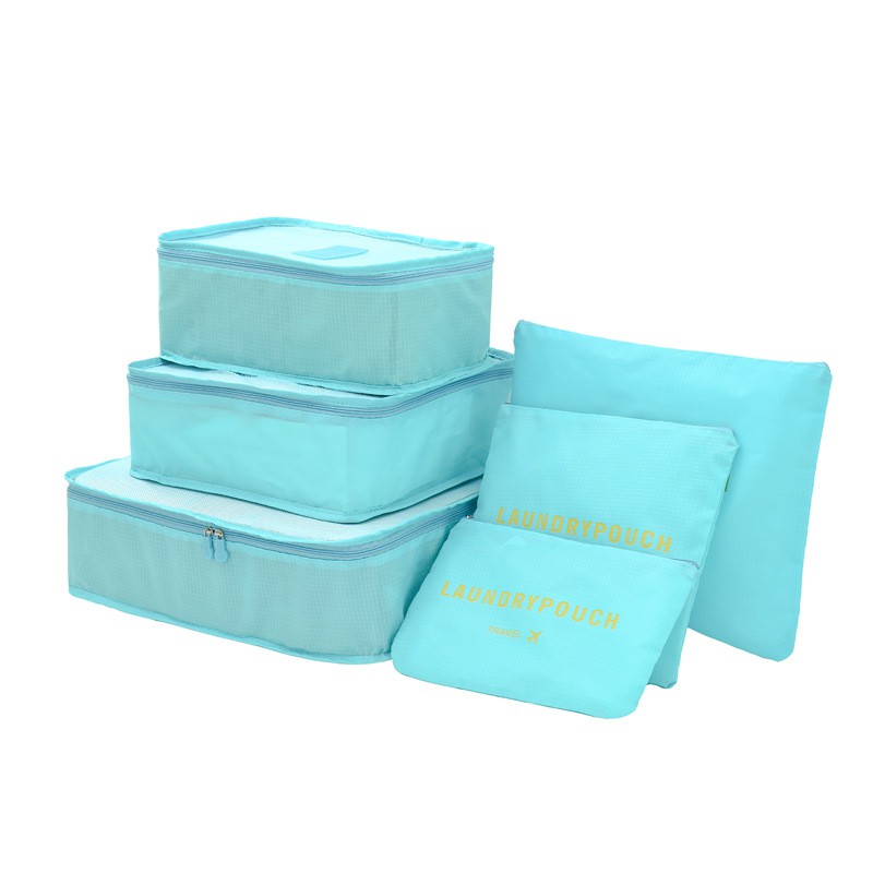 Satu7an TT-04-6IN1 Travel 6 in 1 Bag Set Storage Tas Penyimpanan Laundry Pouch Travel Organizer