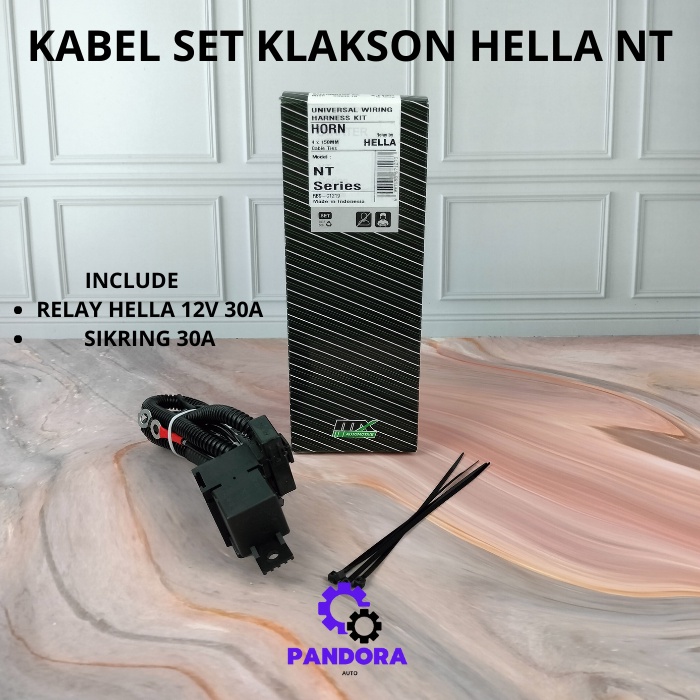 KABEL RELAY KLAKSON MOBIL MOTOR KOMPLIT HELLA NT SERIES 12V ORIGINAL