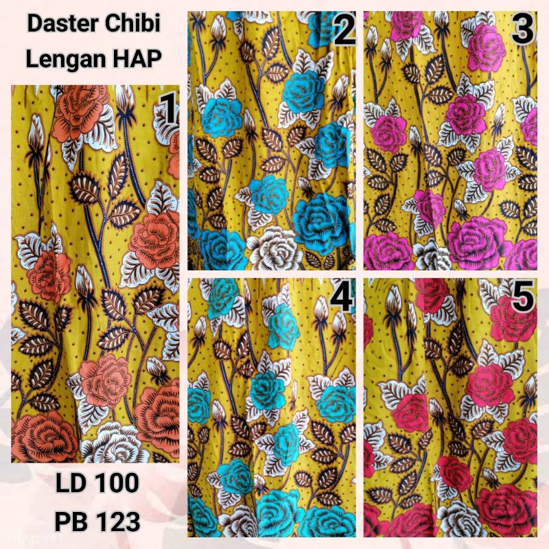 DASTER CHIBI LENGAN HAP PASTEL MOTIF MODERN BUSUI FRIENDLY NSN + SKAK