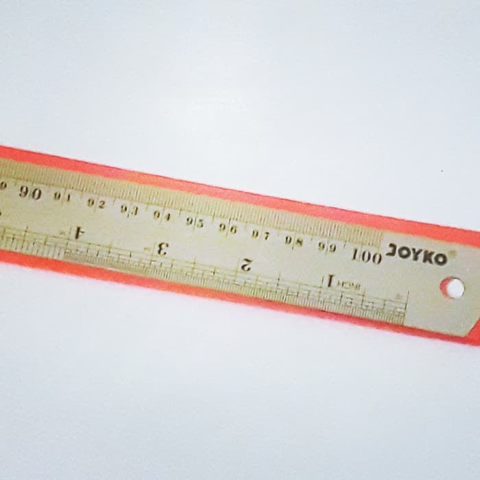 

Penggaris besi / Stainless steel ruler - joyko - 100 cm ( 1 meter )