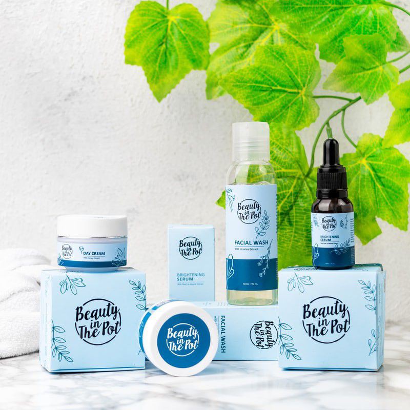 [1 PAKET] BEAUTY IN THE POT - [BONUS POUCH CANTIK] SKINCARE WHITEGLOW SERIES BPOM. VIRAL TIKTOK.