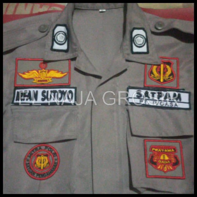 Seragam Dinas Pdl Satpam Terbaru Lengkap Dengan Lambang Dinas