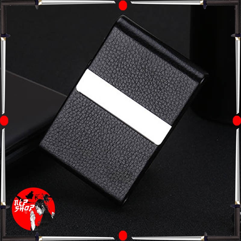 Kotak Bungkus Rokok Elegan Leather Cigarette Case  Black