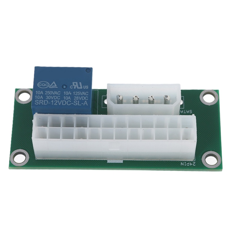 Btsg ATX 24Pin Ke 4Pin Molex Power Adapter Dual Power Supply Board Synchronous Start